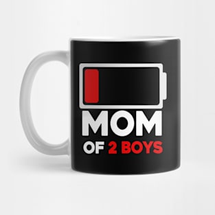 Mom of 2 Boys Mug